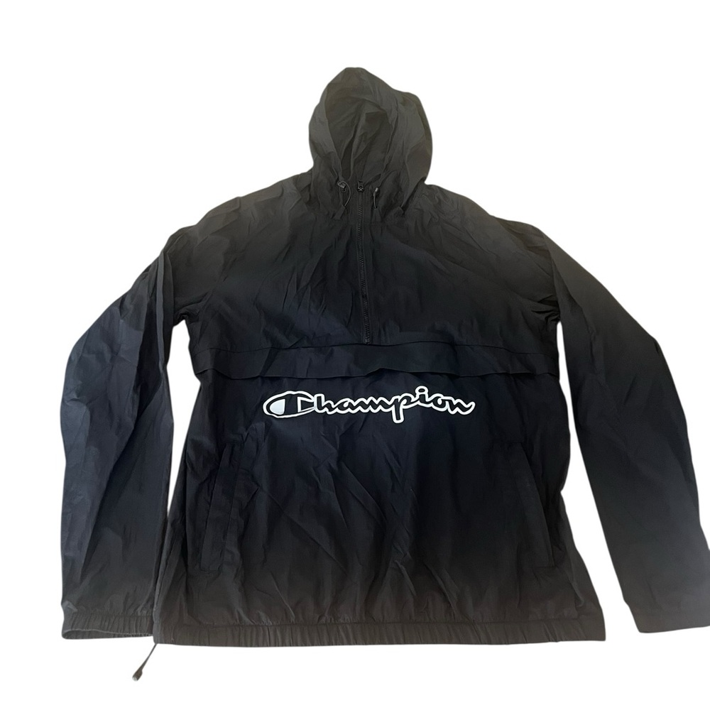 Champion Black Lightweight Jacket Packable Anorak - image 2
